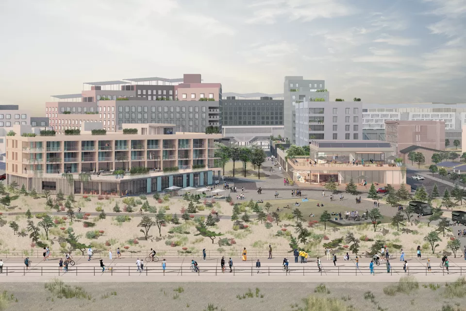 Rendering of Arverne East development